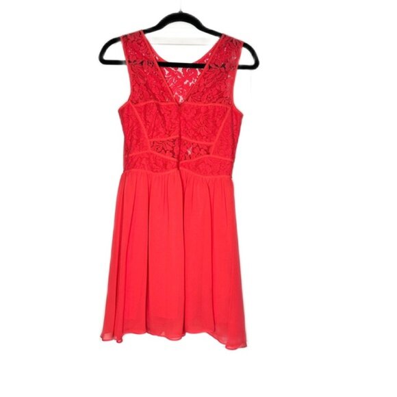 BCBGeneration | Flowy Lace Dress | Color: Orange/Red | Size: 4 - Picture 3 of 12